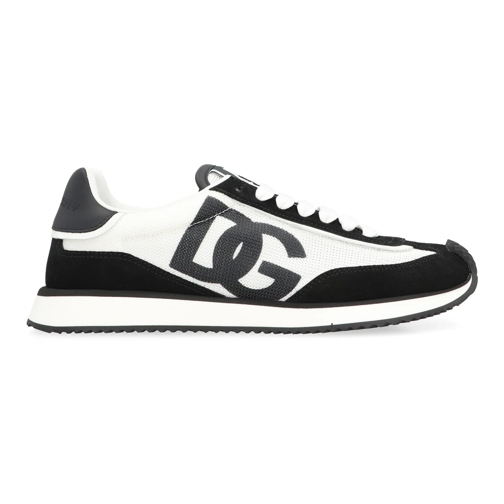 Dolce & Gabbana Women's Multicolor Sneakers, 8 Uk, Suede Low-Top Trainers With Round Toeline