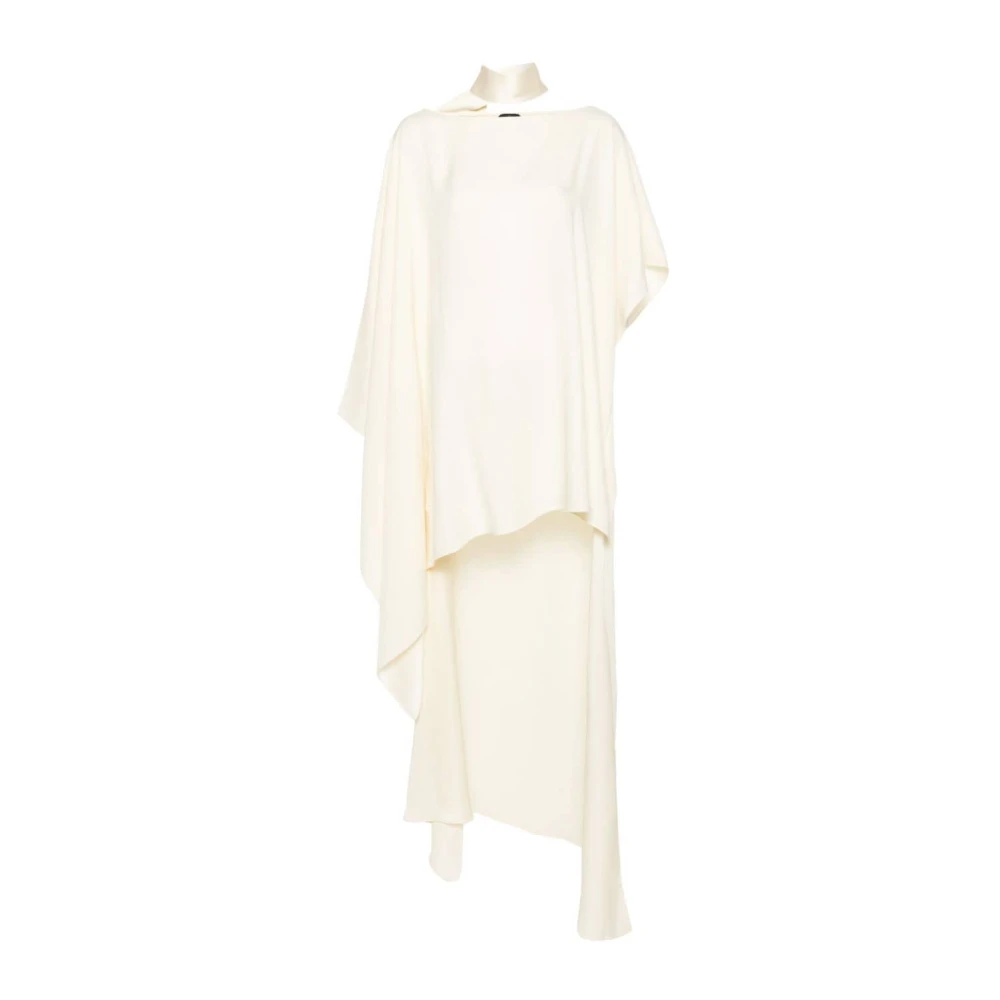 Taller Marmo Ivory Vit Cold-Shoulder Kaftan Klänning Beige, Dam