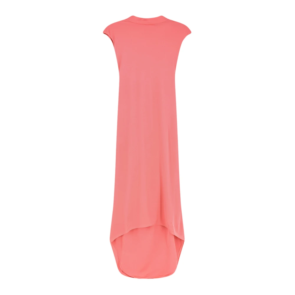Tom Ford Vrouw Rood Kleedjes Dames, Xs, Mouwloze Asymmetrische Avondjurk Met Gedraaide Rug