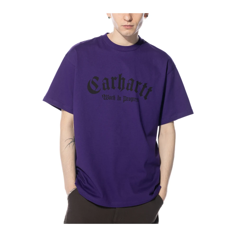 Carhartt WIP T-Shirts Purple Heren