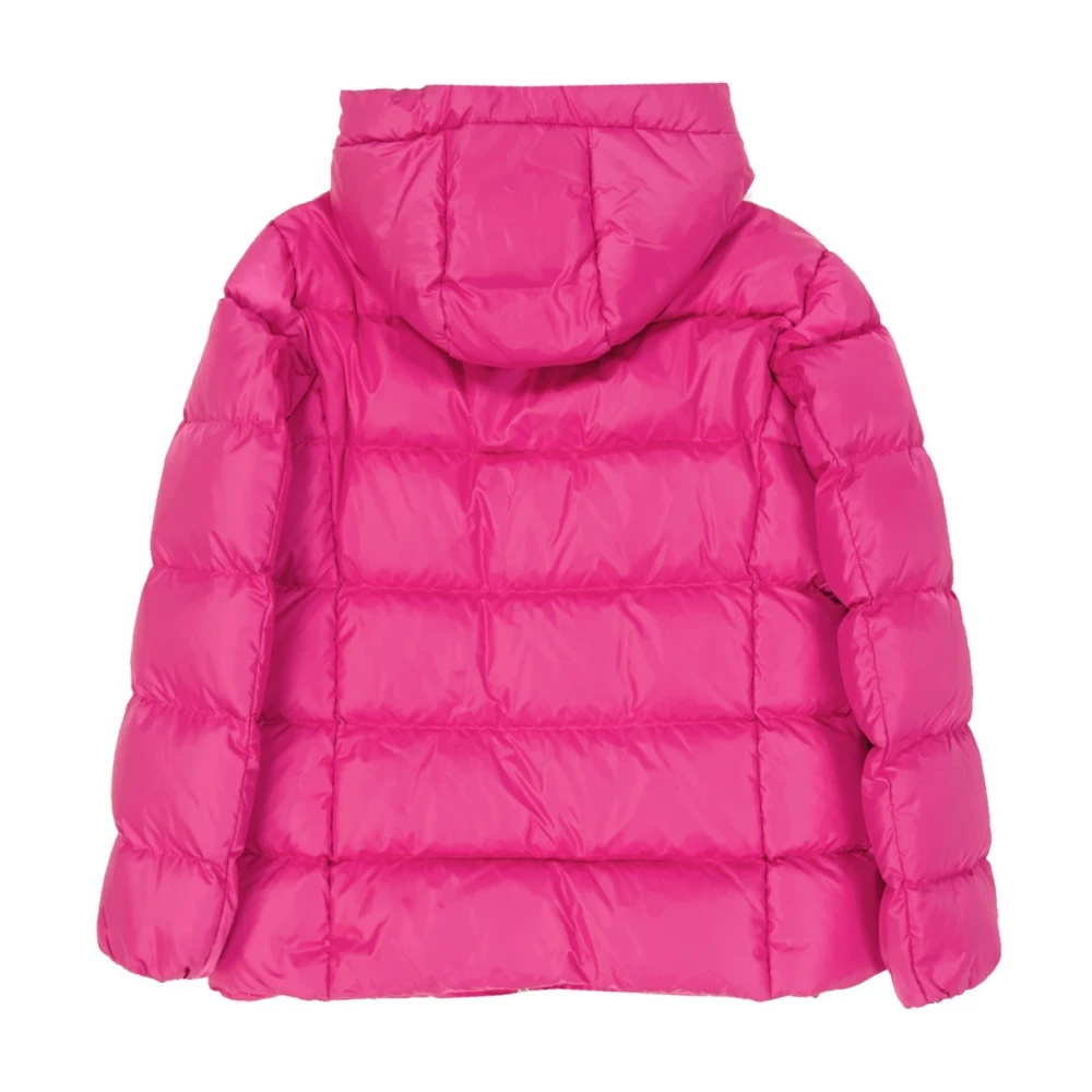 Boutique Moschino Gewatteerde donsjas met capuchon Pink Dames