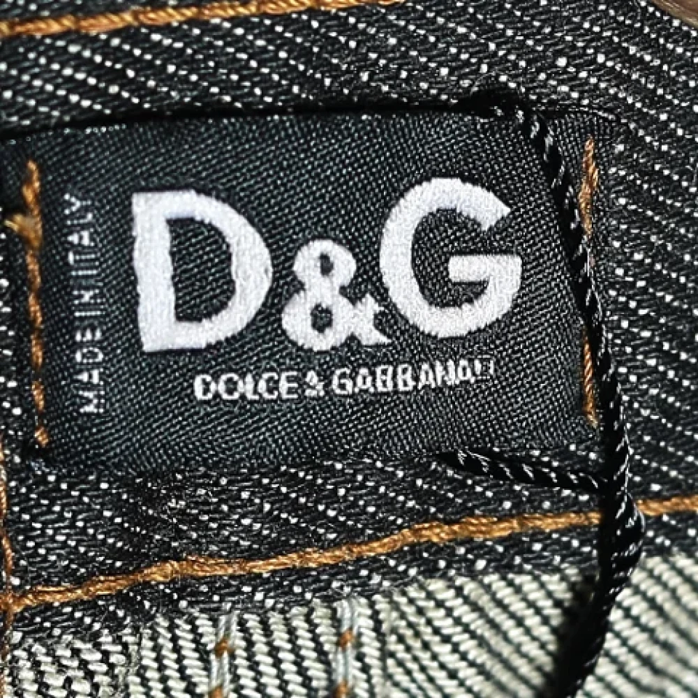 Dolce & Gabbana Pre-owned Cotton jeans Gray Dames