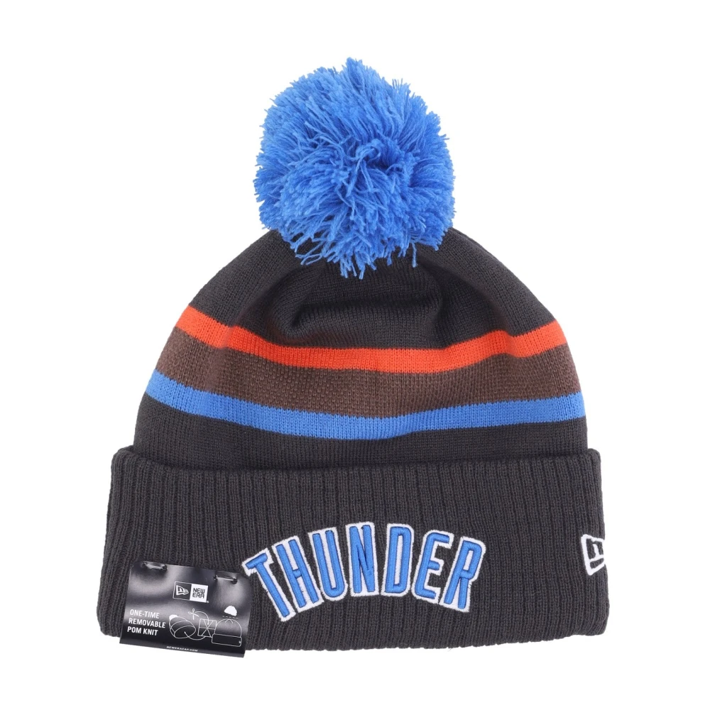 New Era Men's Nba City Night Pom Pom Beanie