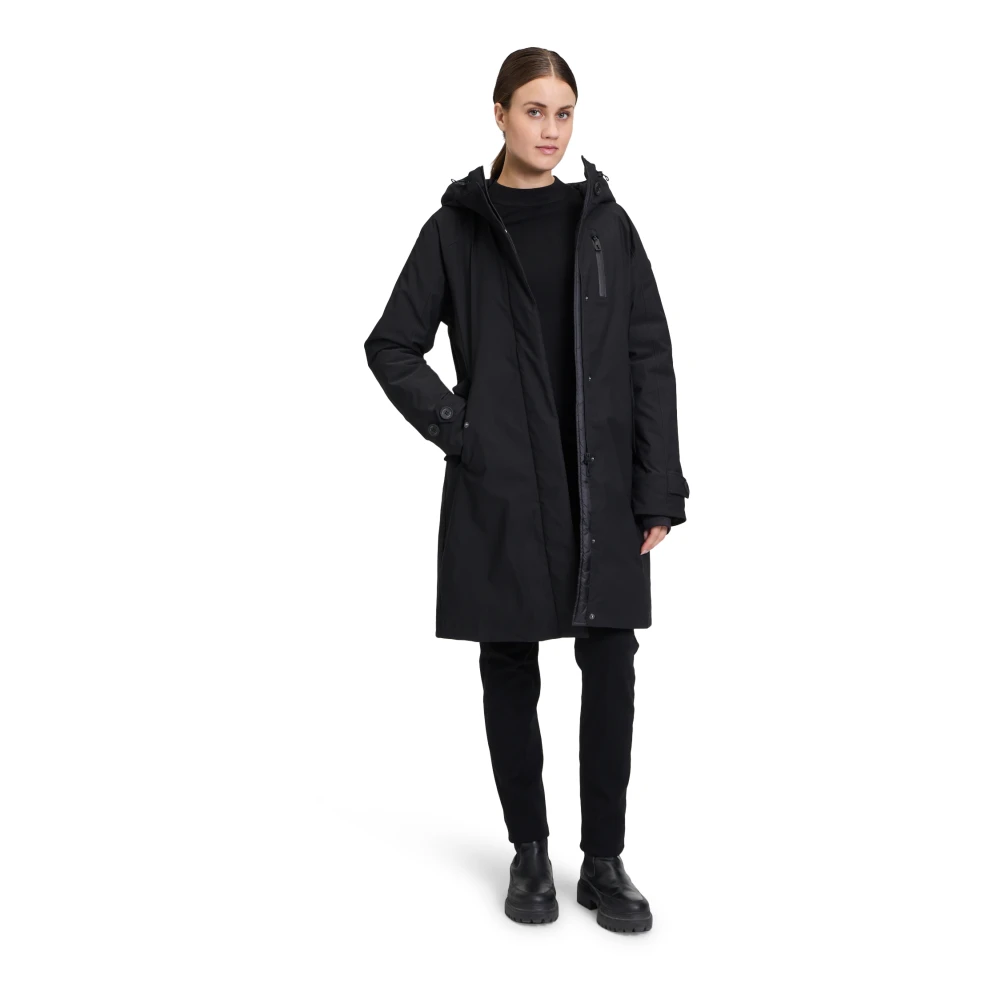 Gil Bret Sportieve regenjas met capuchon Black Dames