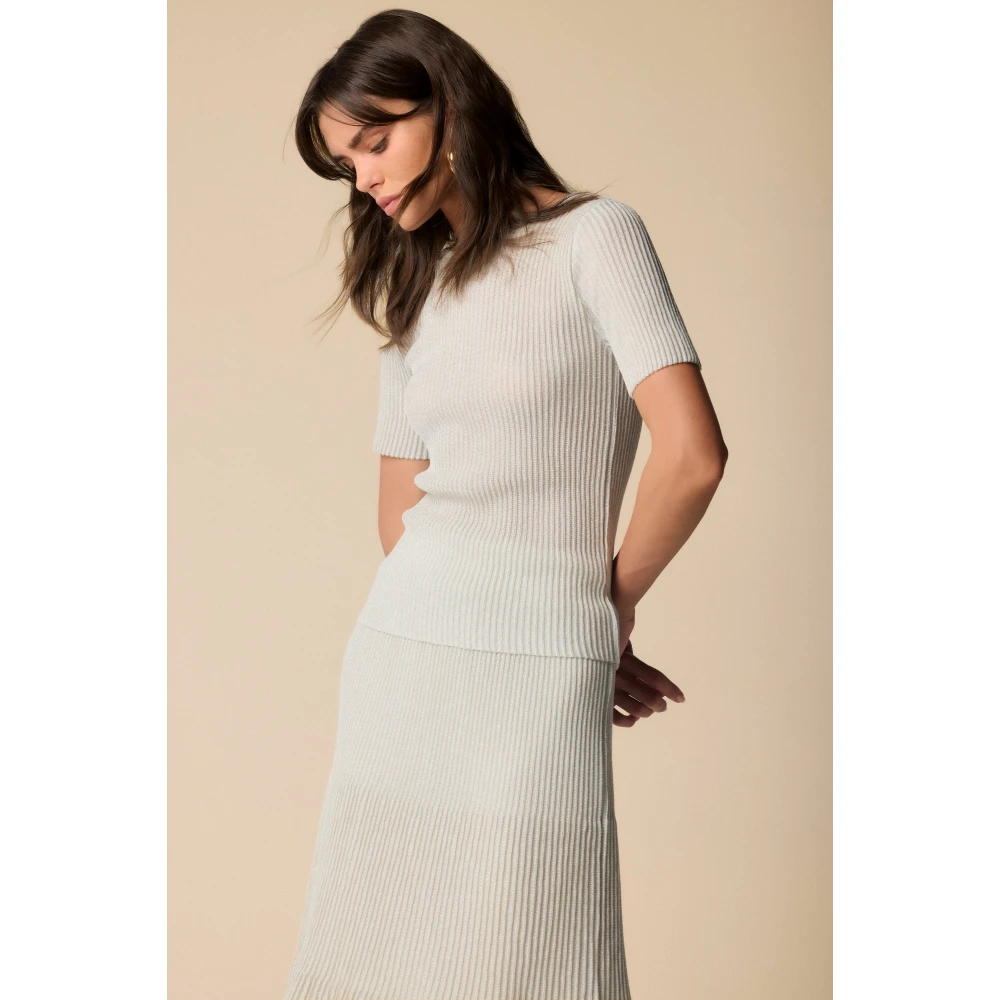 Kocca Elegante minimalistische damesshirt White Dames