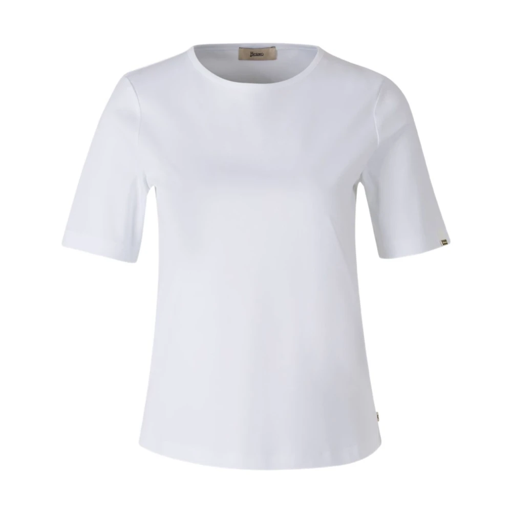 Herno Femme Blanc Tops, Taille: 40 Fr T-Shirts Et Polos S Col Rond