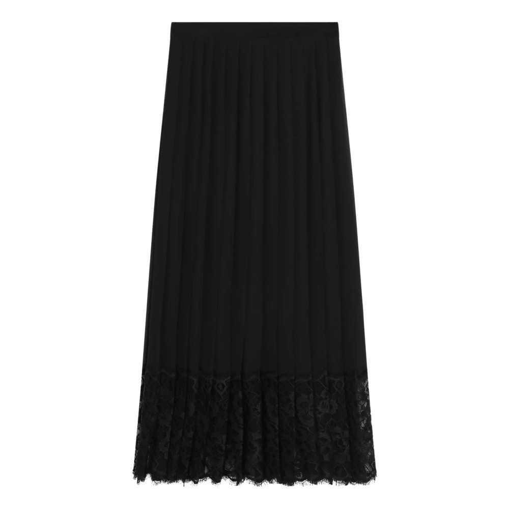 Dolce & Gabbana Vrouw Zwart E Lange Rok Gonna Lunga