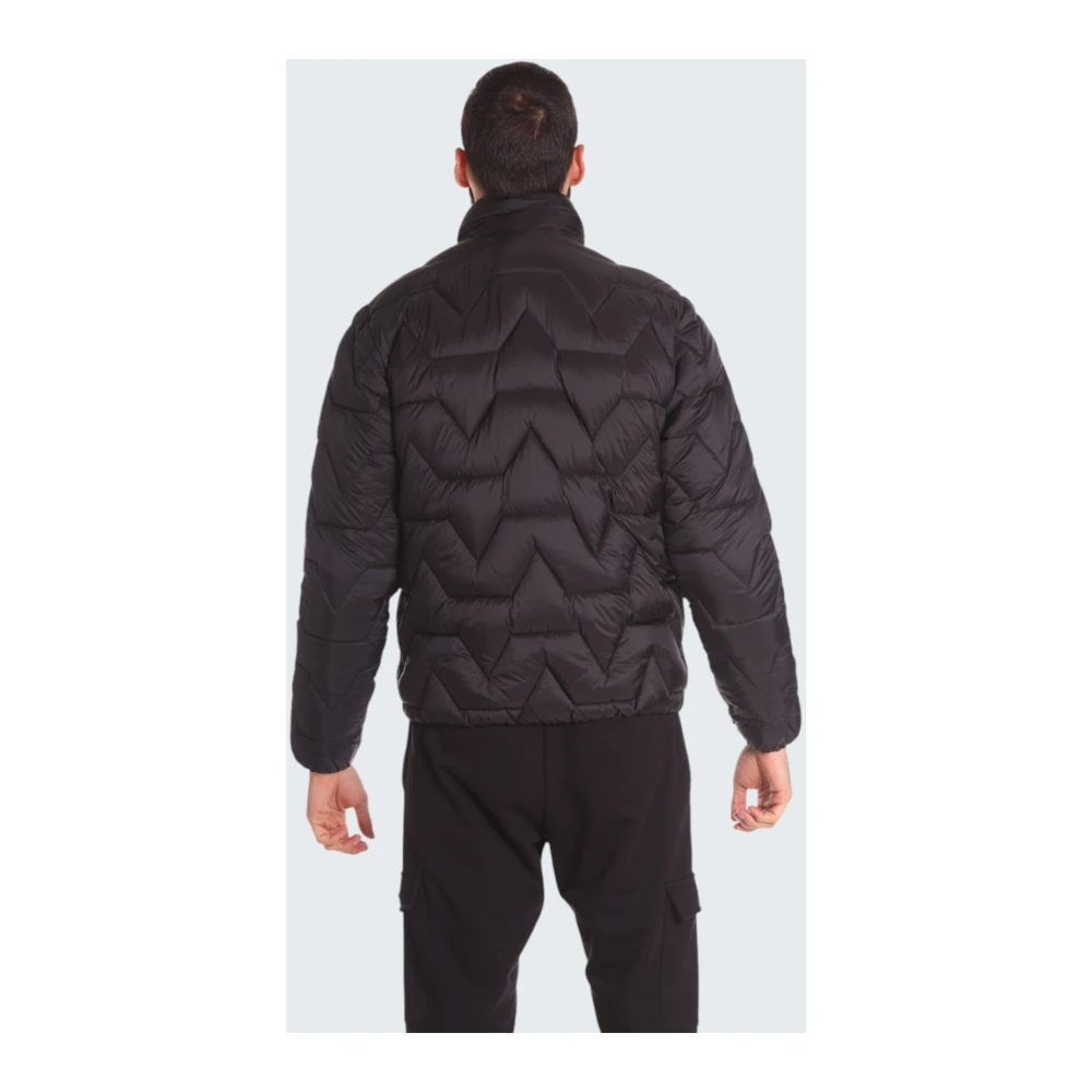 Ellesse Lichtgewicht Gewatteerde Zwarte Jas Black Heren