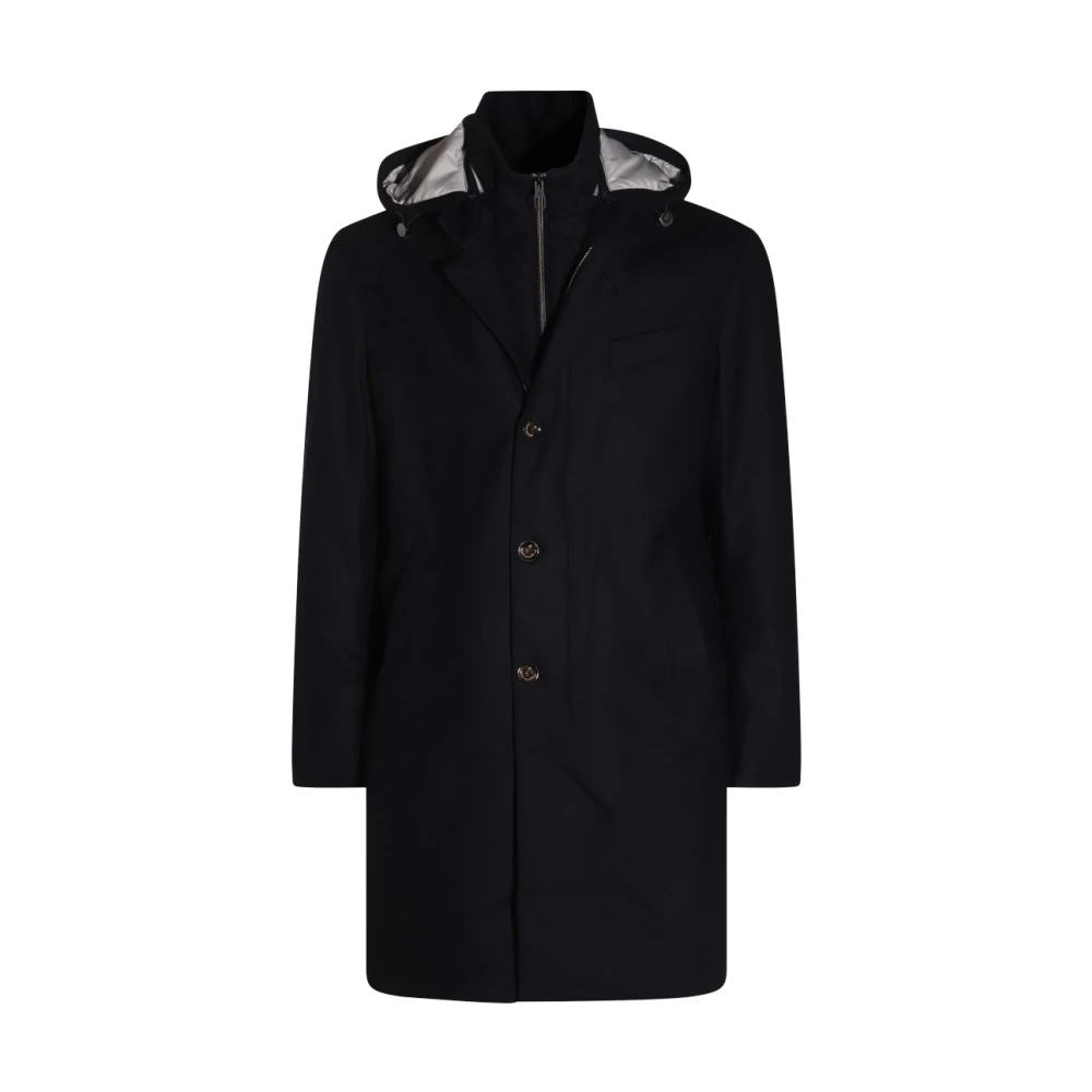 Montecore Heren wollen jas met veren vulling Blue Heren