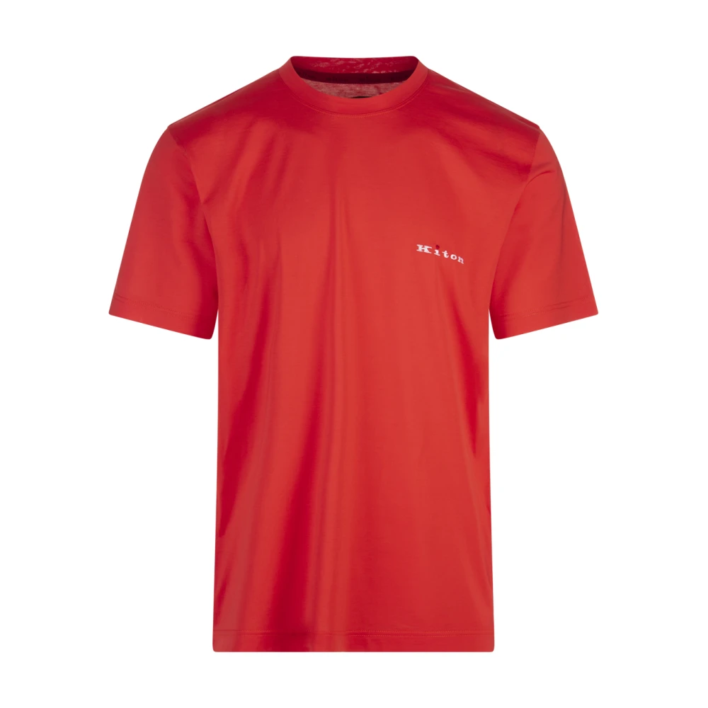 Kiton - Tops > T-Shirts - Orange - Kiton - Modalova