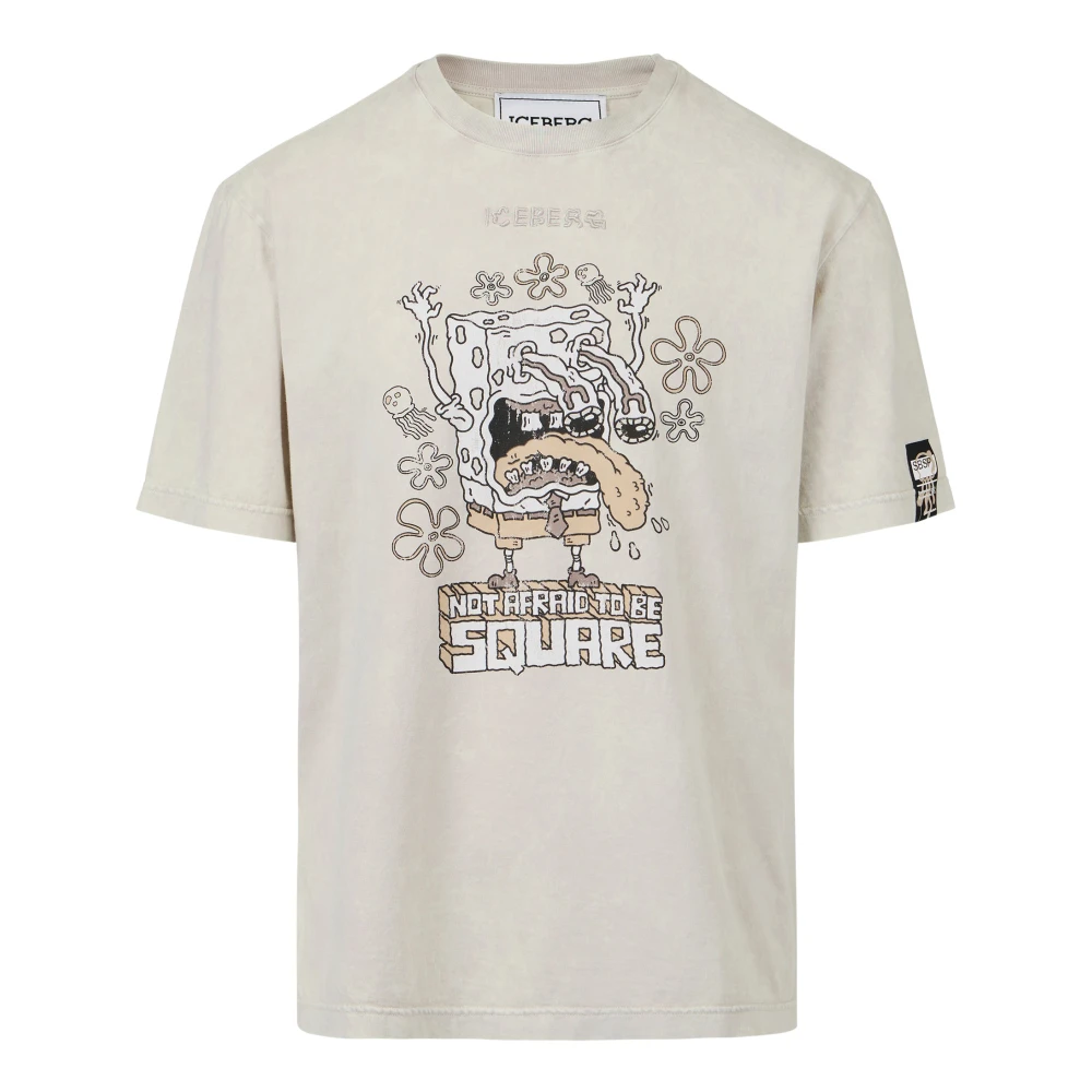 Iceberg - Tops > T-Shirts - Beige - Iceberg - Modalova