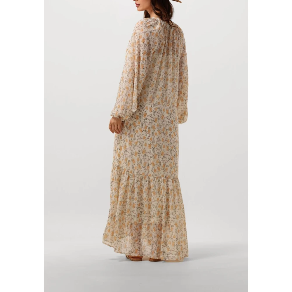 NEO NOIR Zomerbloemen Maxi Jurk Yellow Dames