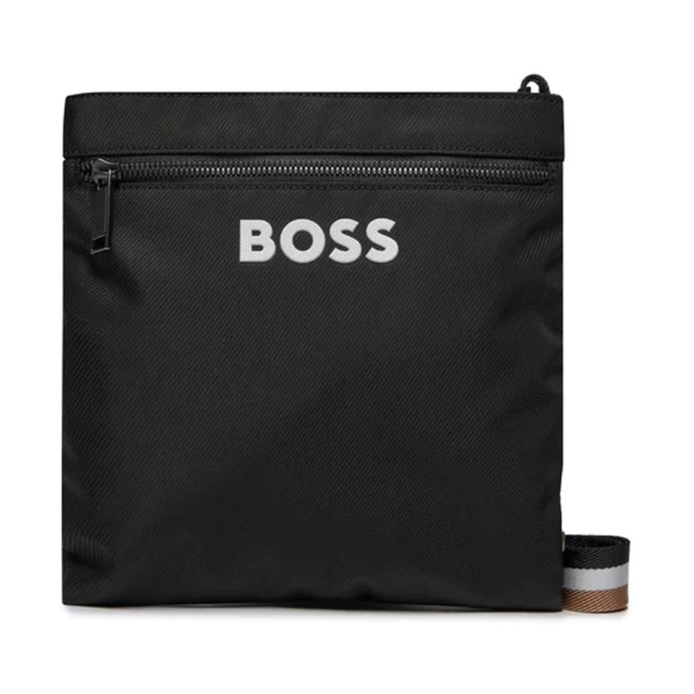 Hugo Boss Zwarte Schoudertas Catch 3.0 Black Heren