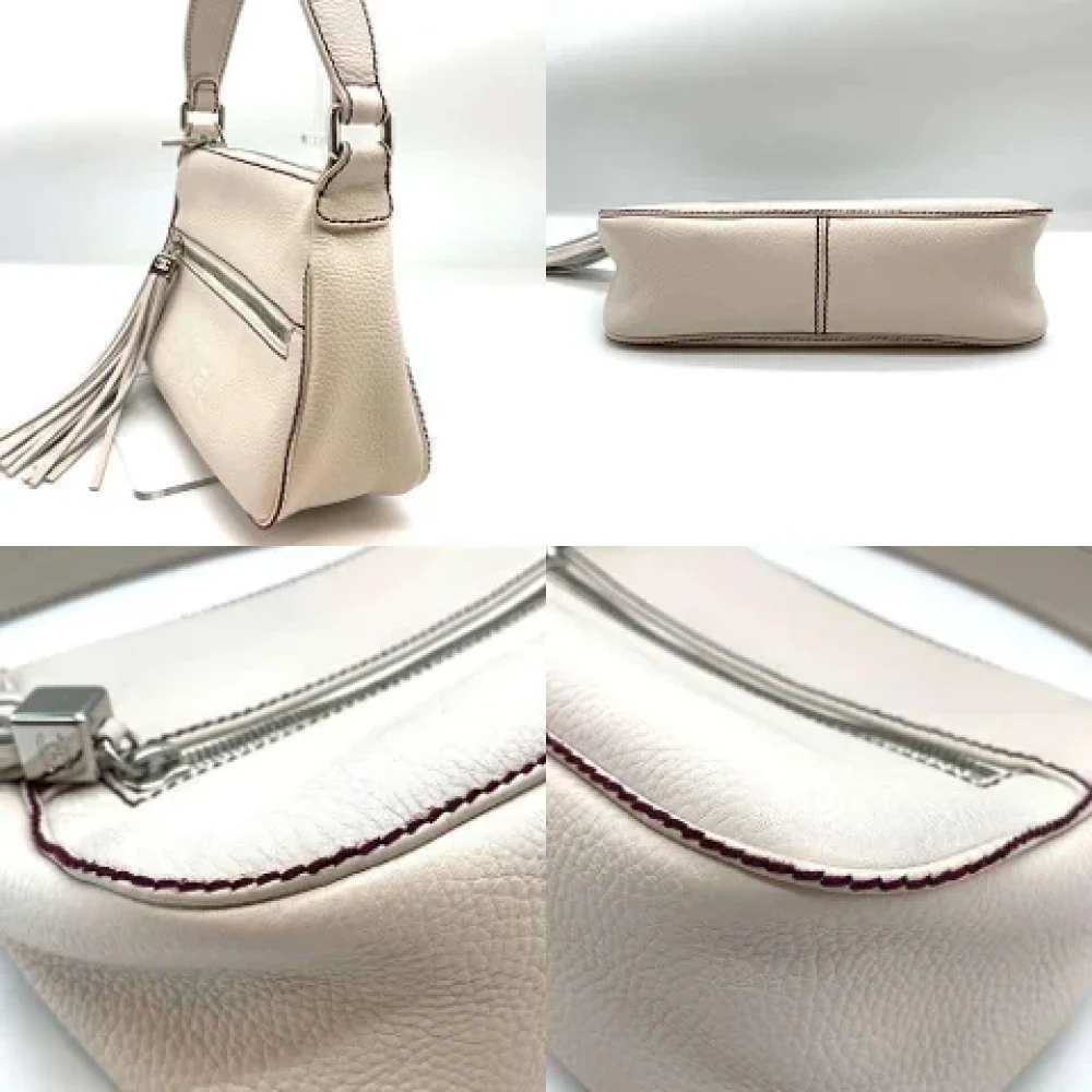 Chanel Vintage Pre-owned Leather handbags White Dames