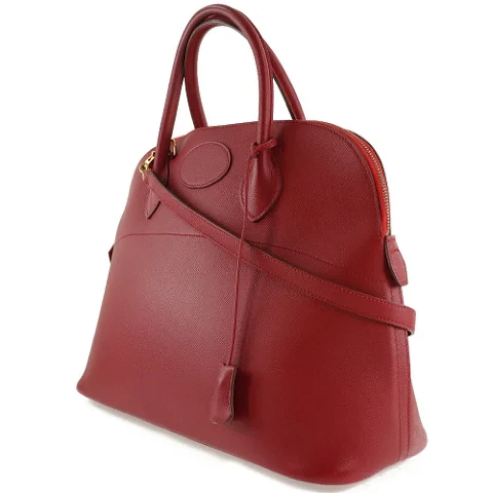 Hermès Vintage Pre-owned Leather handbags Red Dames