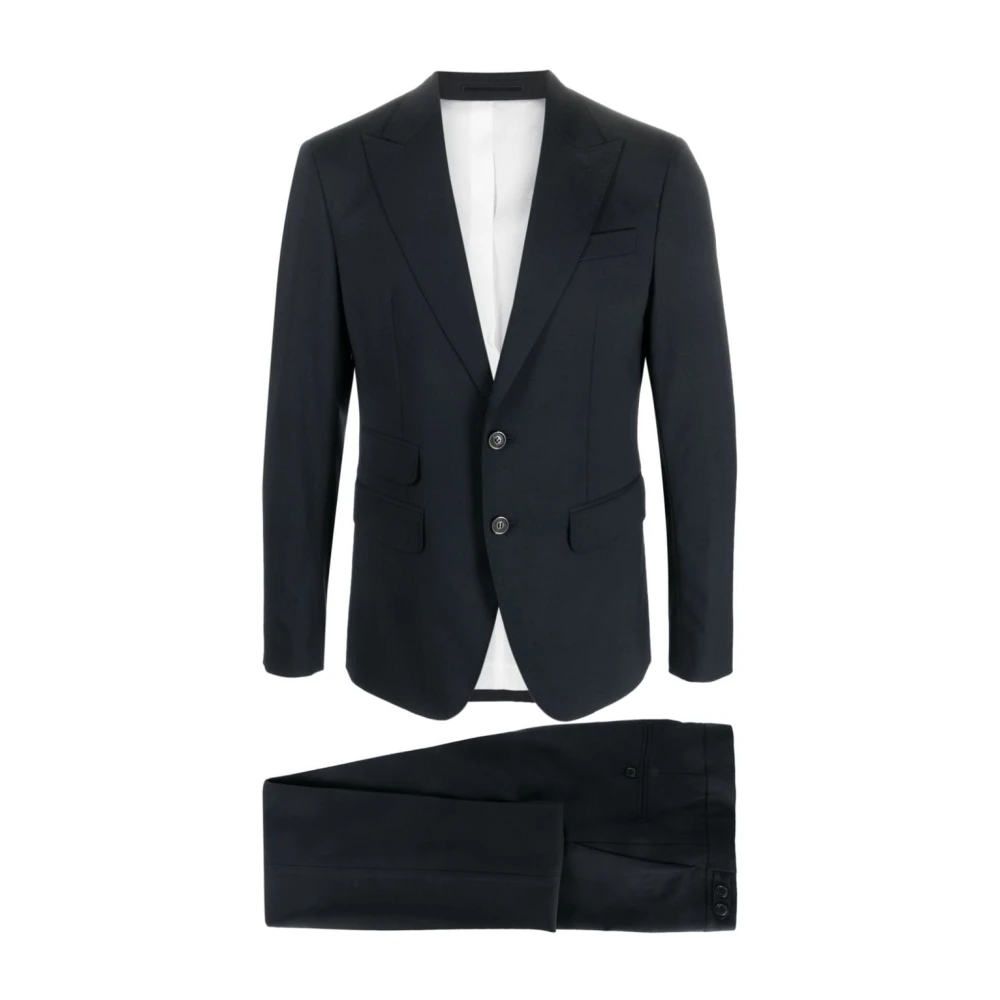 Dsquared2 Men's Blue Suits, Male,, Dresses With 3.5Cm Heel Extra Large