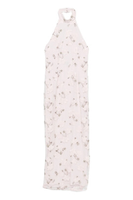 rotate women's printed maxi flowy dress Pink Abstract Print Maxi Dress | Trendy Women's Dresses main image 0