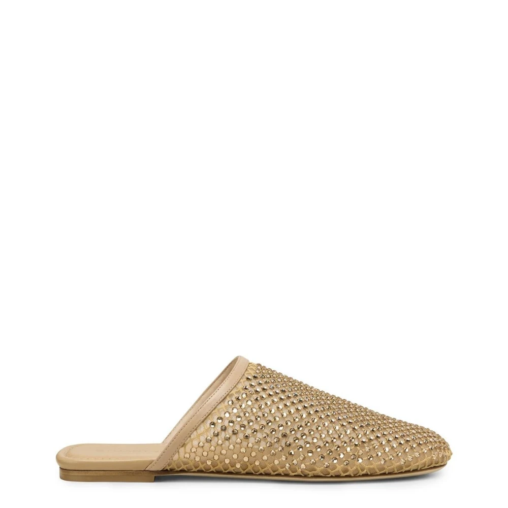 Stuart Weitzman Yellow Mules, Female, 3 Uk, Bareitall Shine Mule