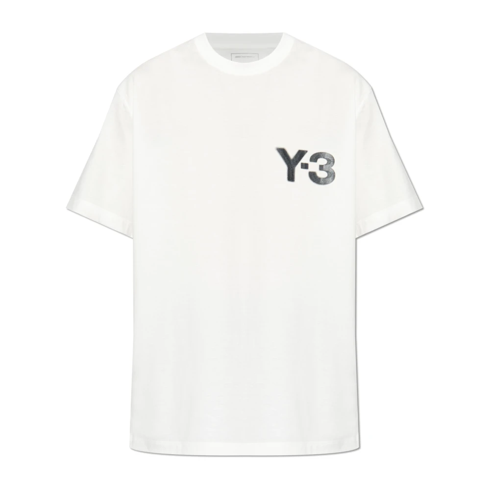 Y-3 T-shirt met bedrukt logo White Unisex