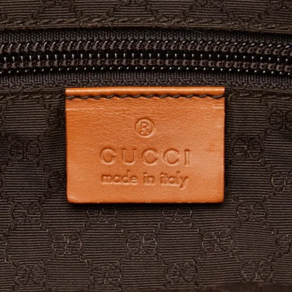 Gucci Vintage Pre-owned Canvas gucci-bags Orange Dames