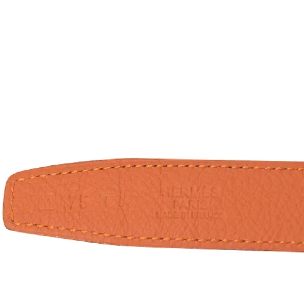 Hermès Vintage Pre-owned Leather belts Orange Dames