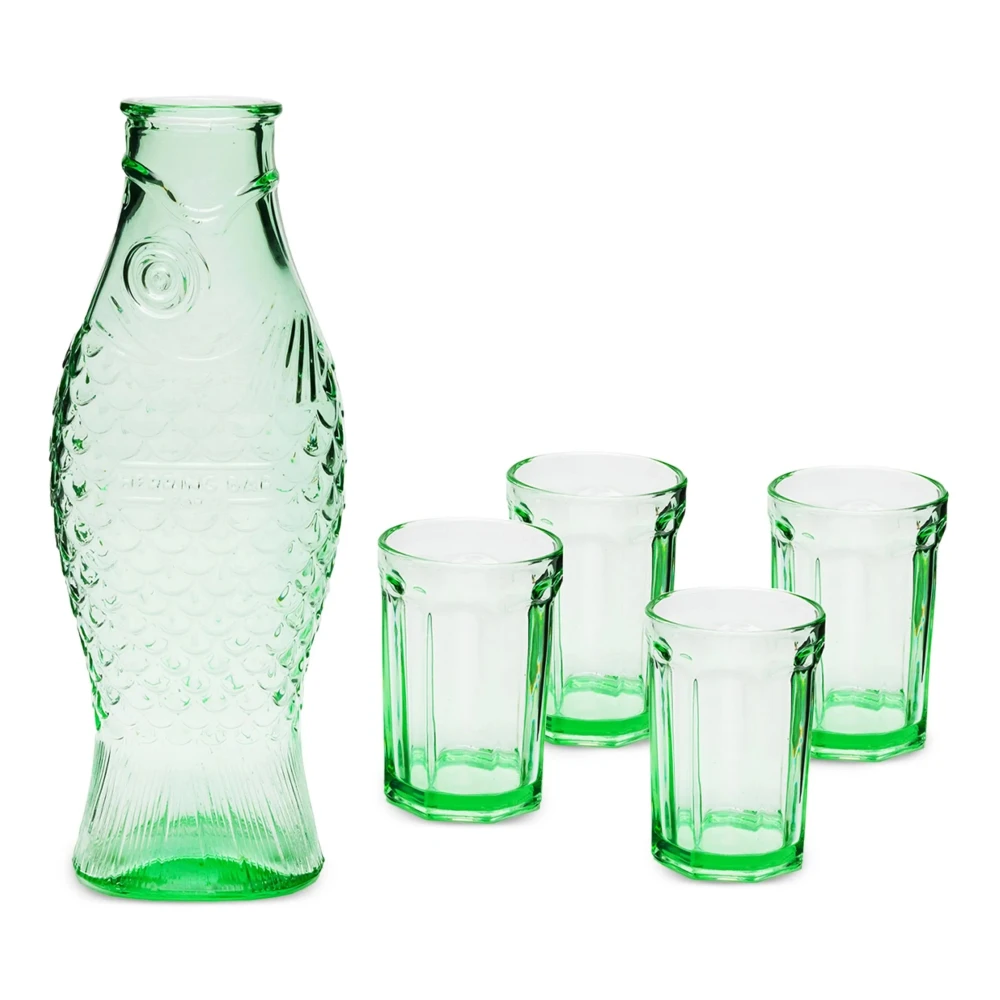 Serax Unisex Groente Home Groen, One Size, Giftset Glass Fish & Fish