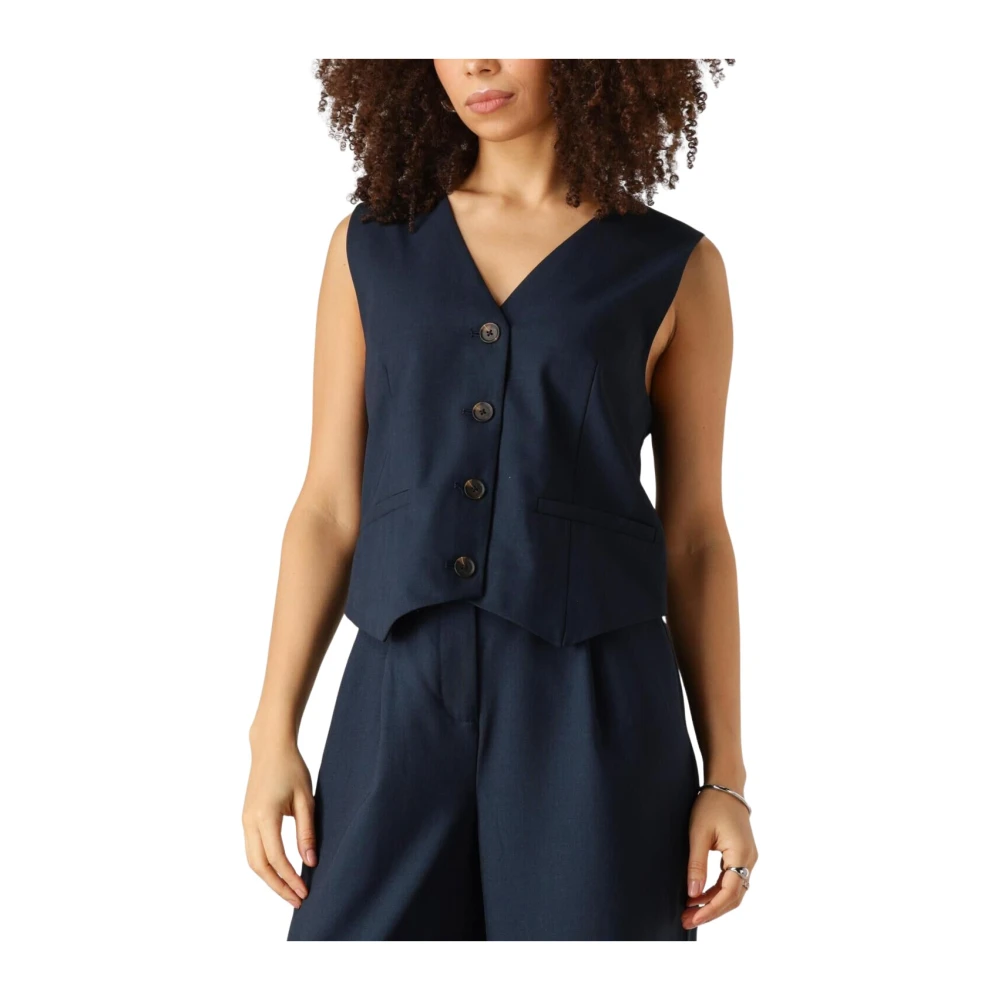 Modström Elegante marineblauwe vest Blue Dames