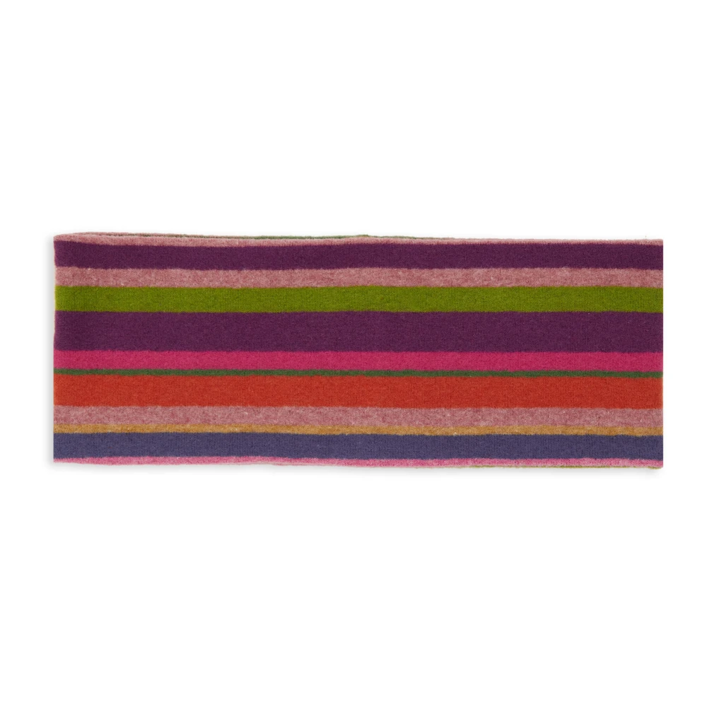 Gallo Paars fleeceband voor vrouwen met veelkleurige strepen Multicolor Dames