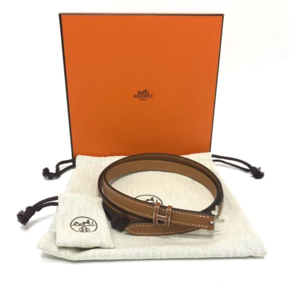 Hermès Vintage Pre-owned Leather belts Brown Dames