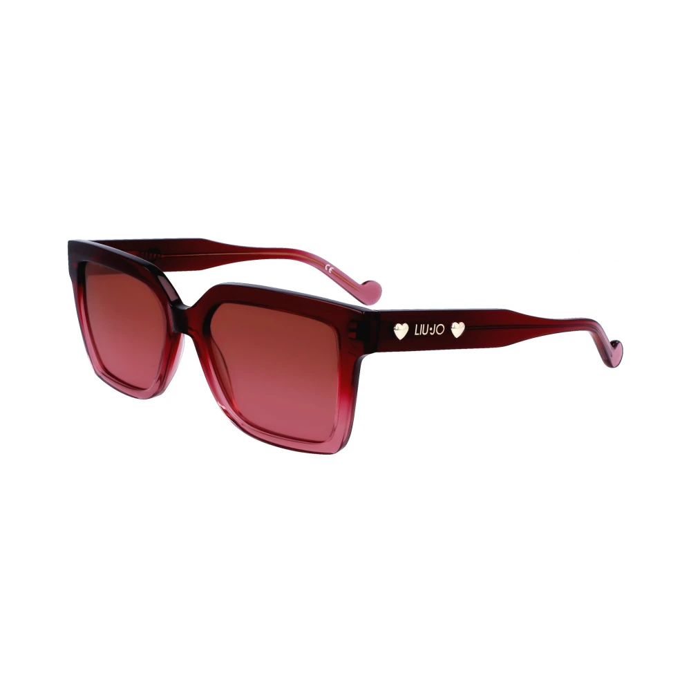 Liu Jo Red Woman Lj771s 606 Sunglasses Acetate Bordeaux Squa Normal Shaded - Image 2