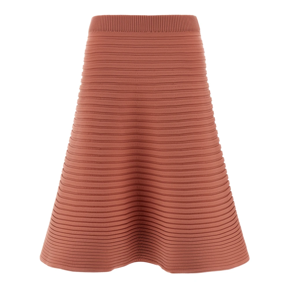 Issey Miyake Women's Pink Bounce Knit Midi Skirt