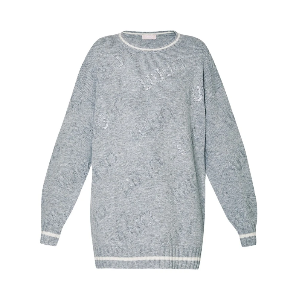 Liu Jo Witte Suiker Trui Gray Dames