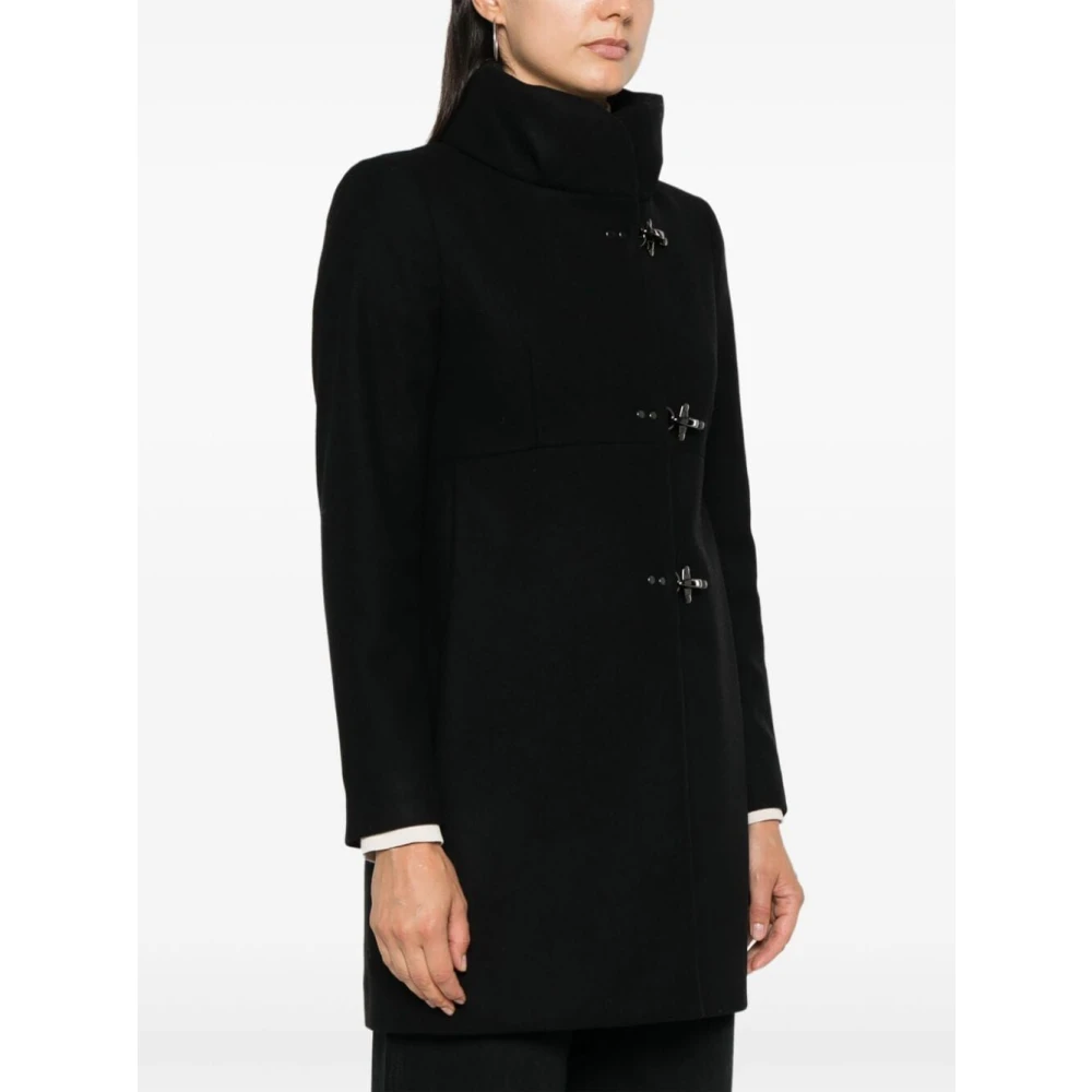 Fay Elegante Romantische Jas voor Vrouwen Black Dames