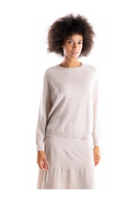 Beige Cashmere Oversized Sweater