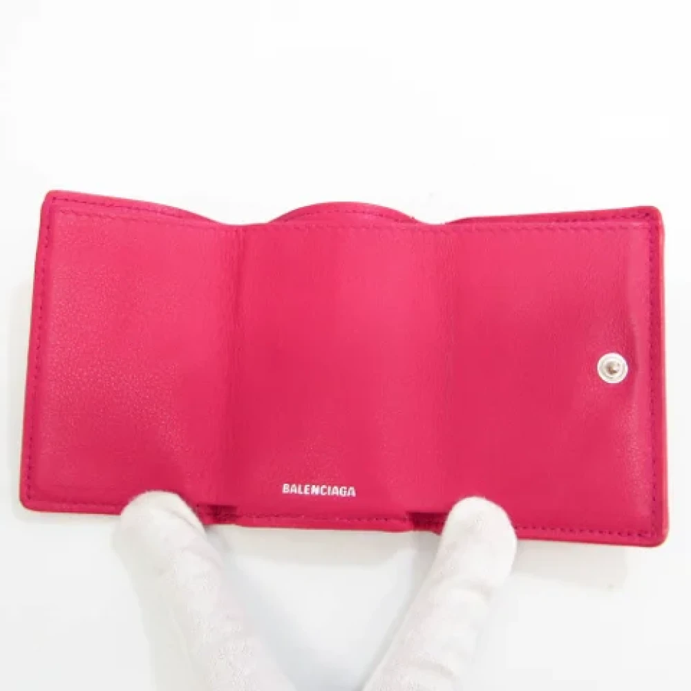 Balenciaga Vintage Pre-owned Leather wallets Pink Dames