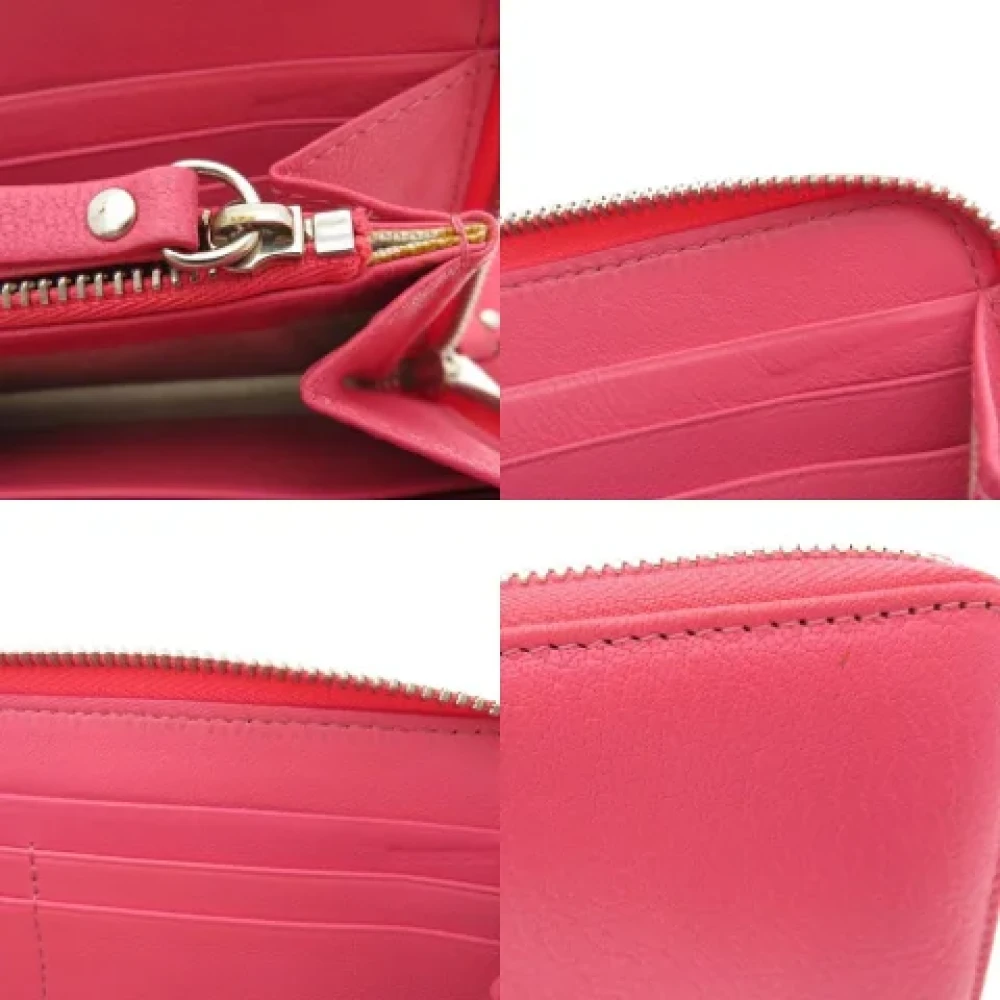 Jimmy Choo Pre-owned Leather wallets Pink Dames
