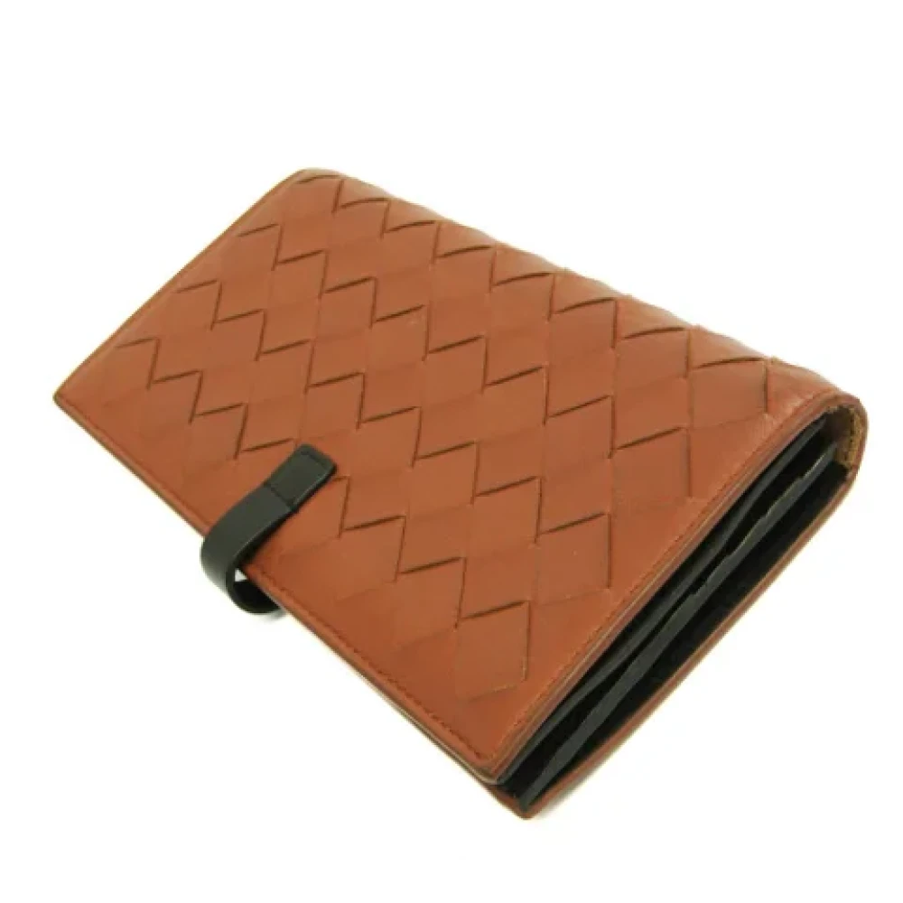 Bottega Veneta Vintage Pre-owned Leather wallets Brown Dames