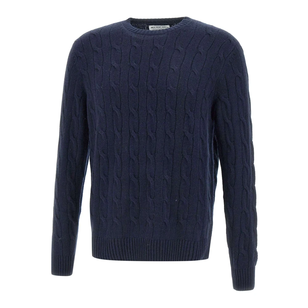 MC2 Saint Barth Regent Wol Kasjmier Trui Blue Heren