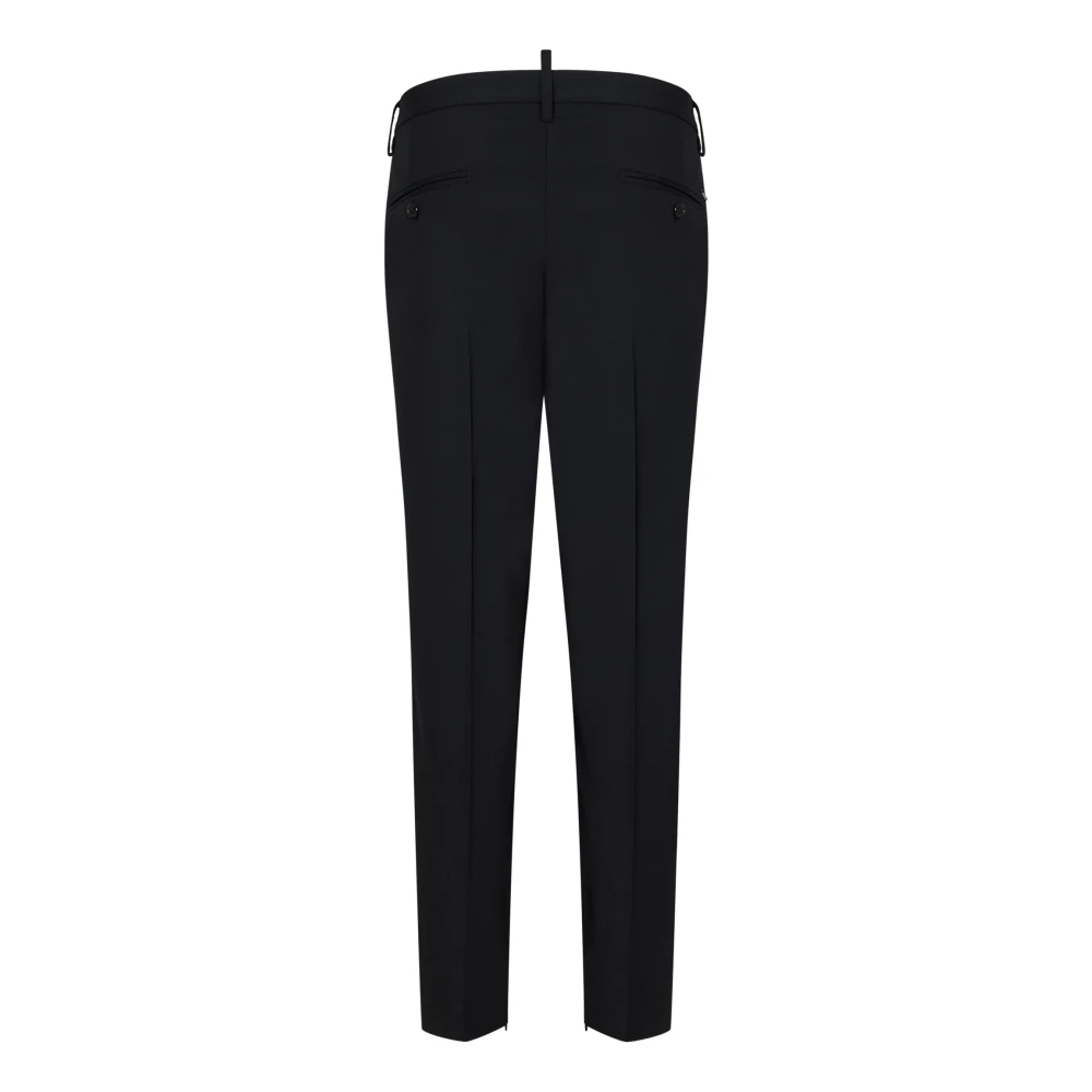 Dsquared2 Zwarte Skinny Techno Broek Aw24 Black Heren