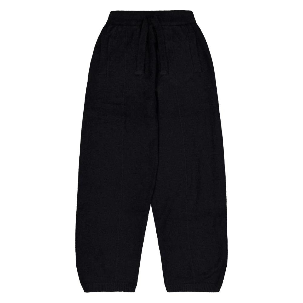 Laneus Kasjmier en Zijde Jumpsuit Stijl Broek Black Heren