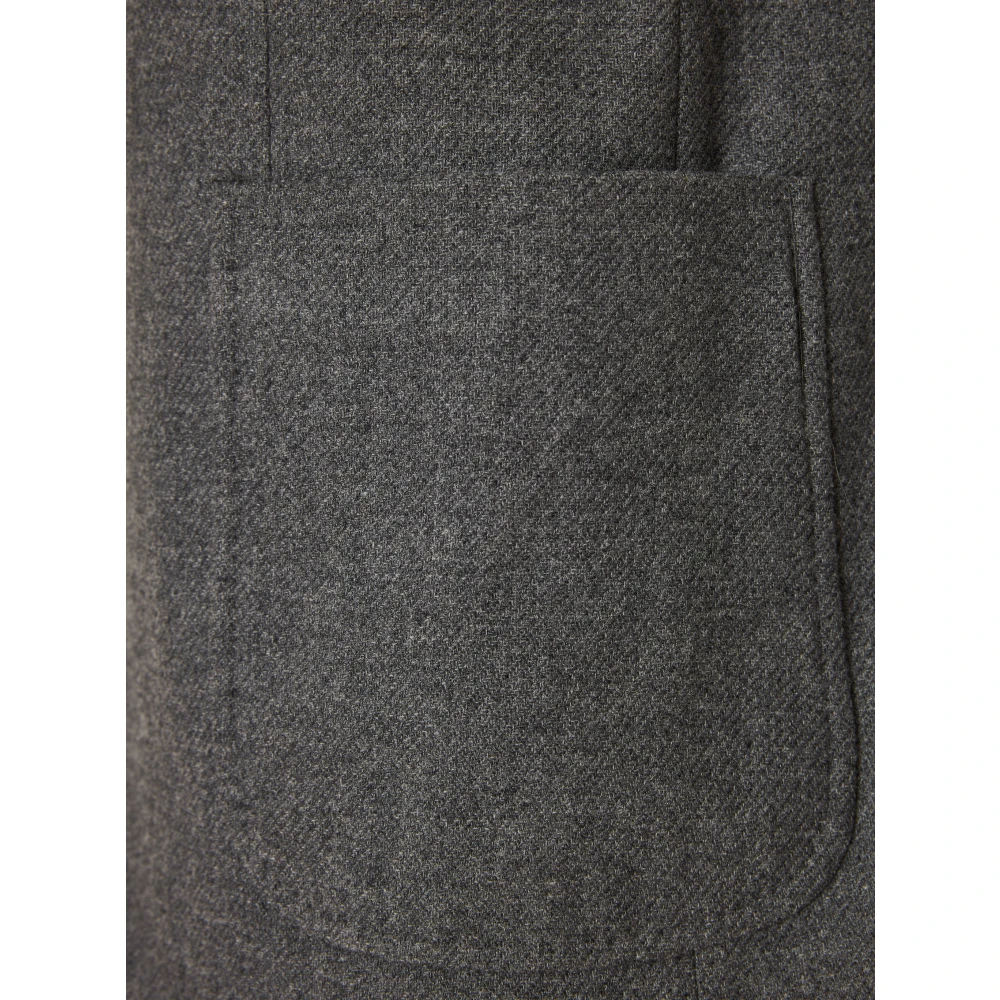 Boglioli Luxe Wol Kasjmier Jas Gray Heren