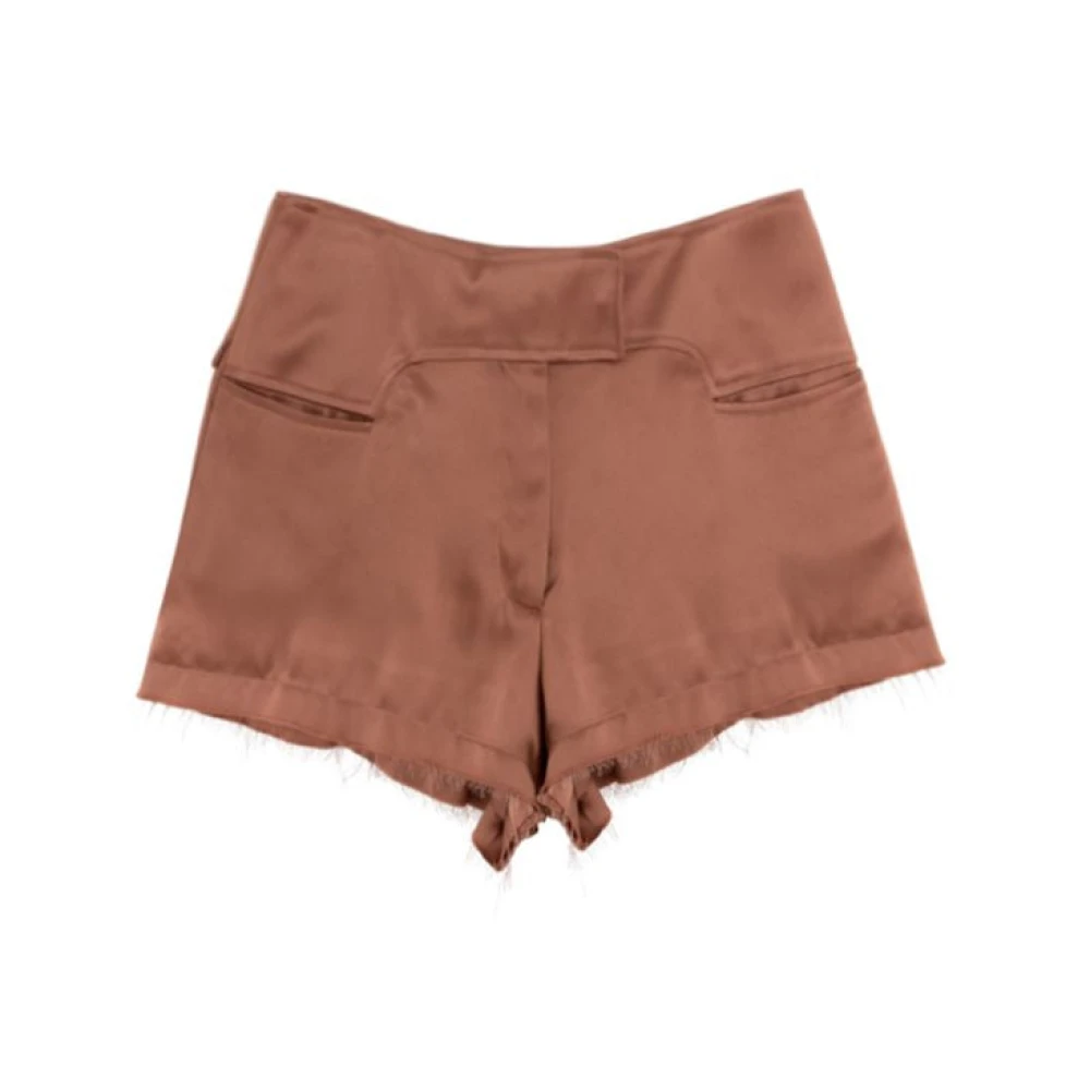 Tom Ford Silk Blend Shorts - Female - Short Shorts - Pink - Xs - Shorts - Image 3