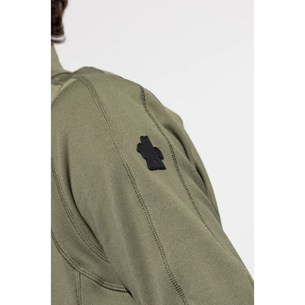 Moncler Logo sweatshirt Green Heren
