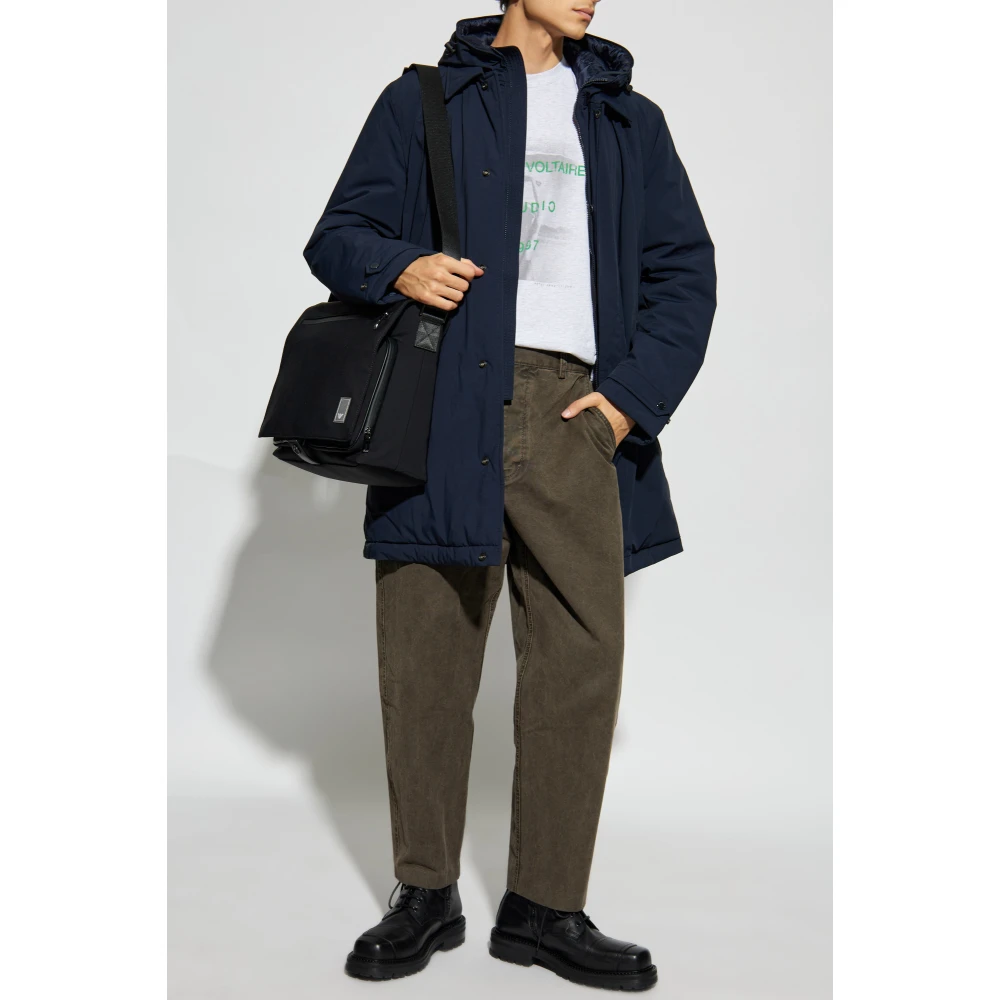 Woolrich Jas met afneembare capuchon Blue Heren