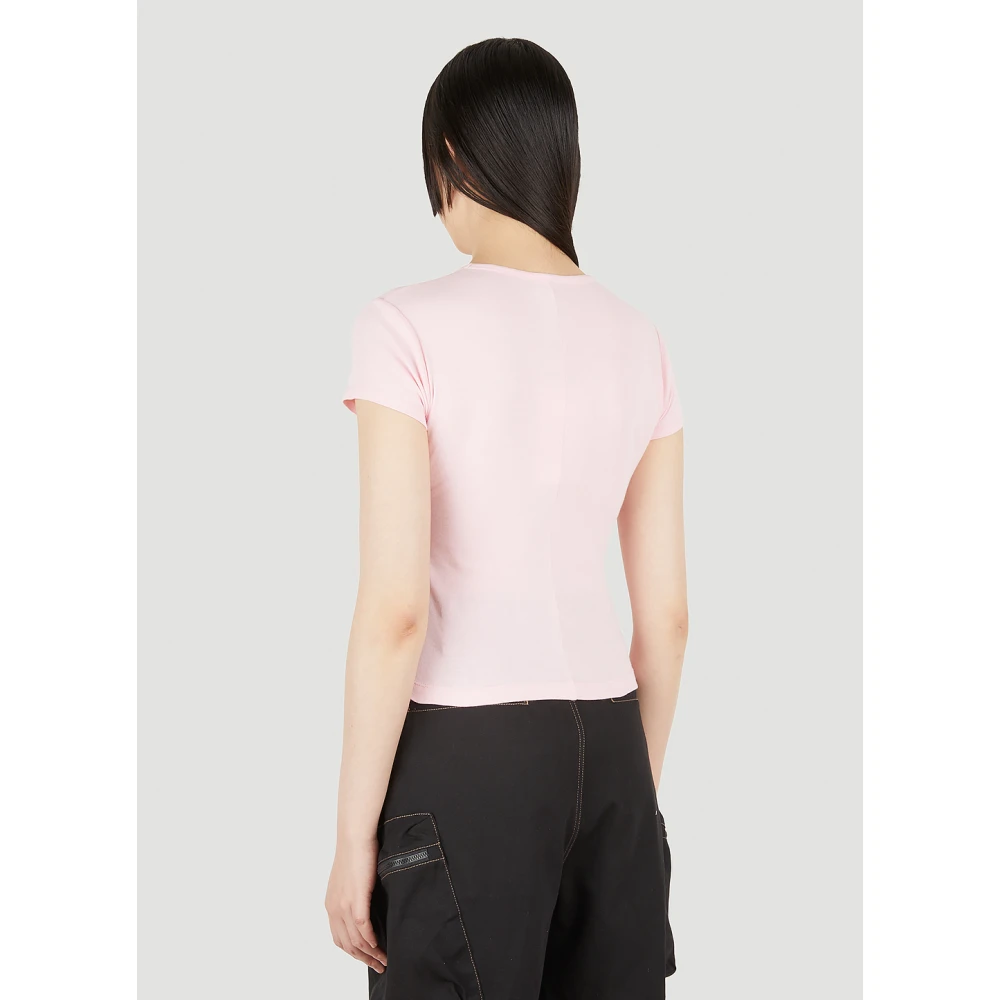 P.a.m. Grafische Print Katoenen T-Shirt Pink Dames