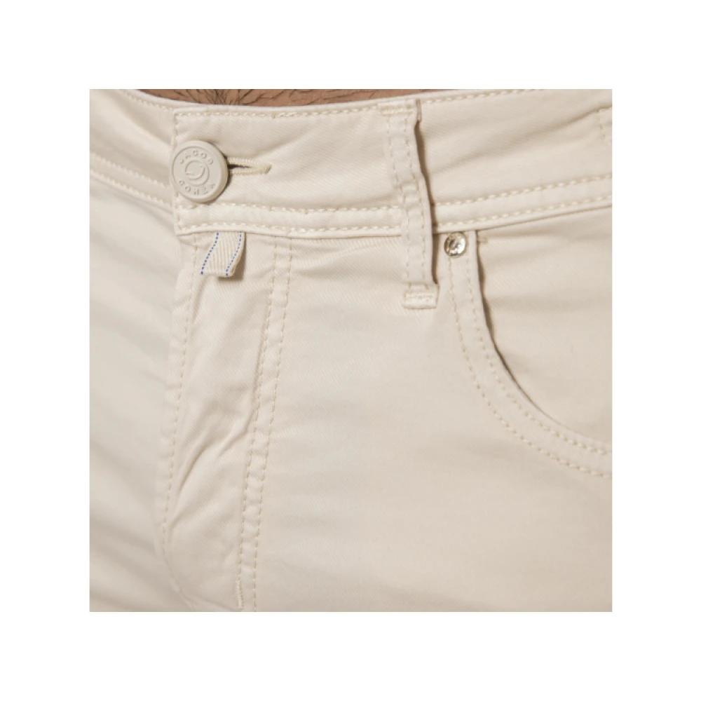 Jacob Cohën Lichte beige katoenen canvas Bard jeans Beige Heren