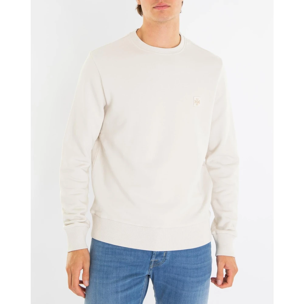 Jacob Cohën Ronde Jersey voor Heren Beige Heren