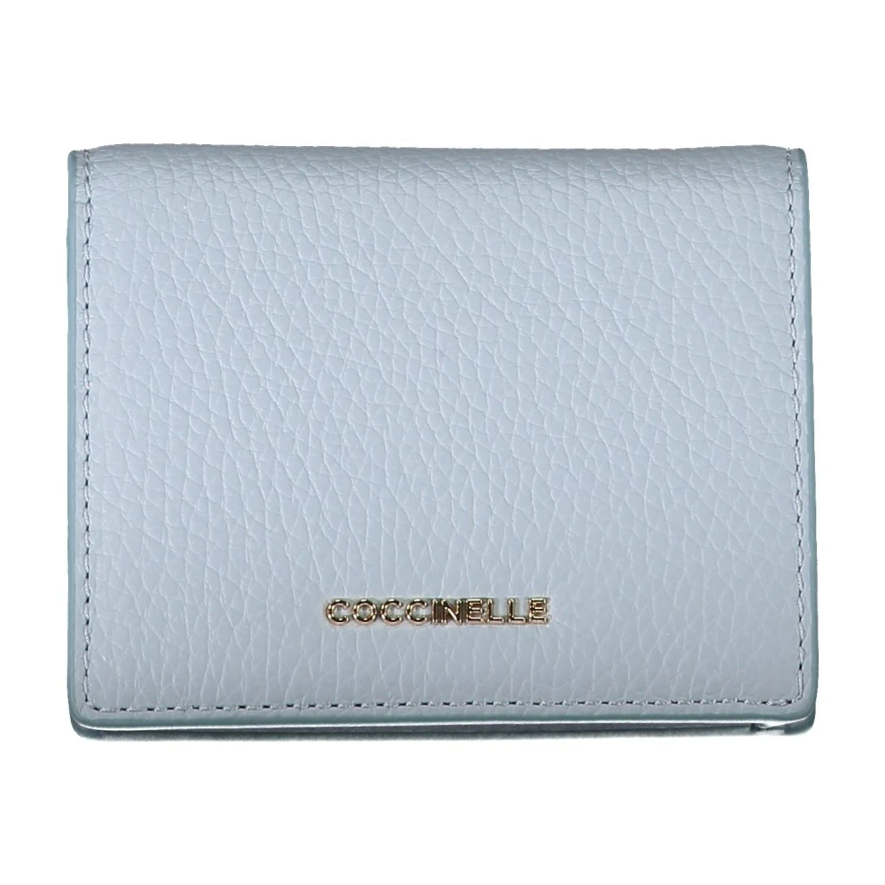 Coccinelle Blauwe Damesportemonnee met Muntvak Blue Dames