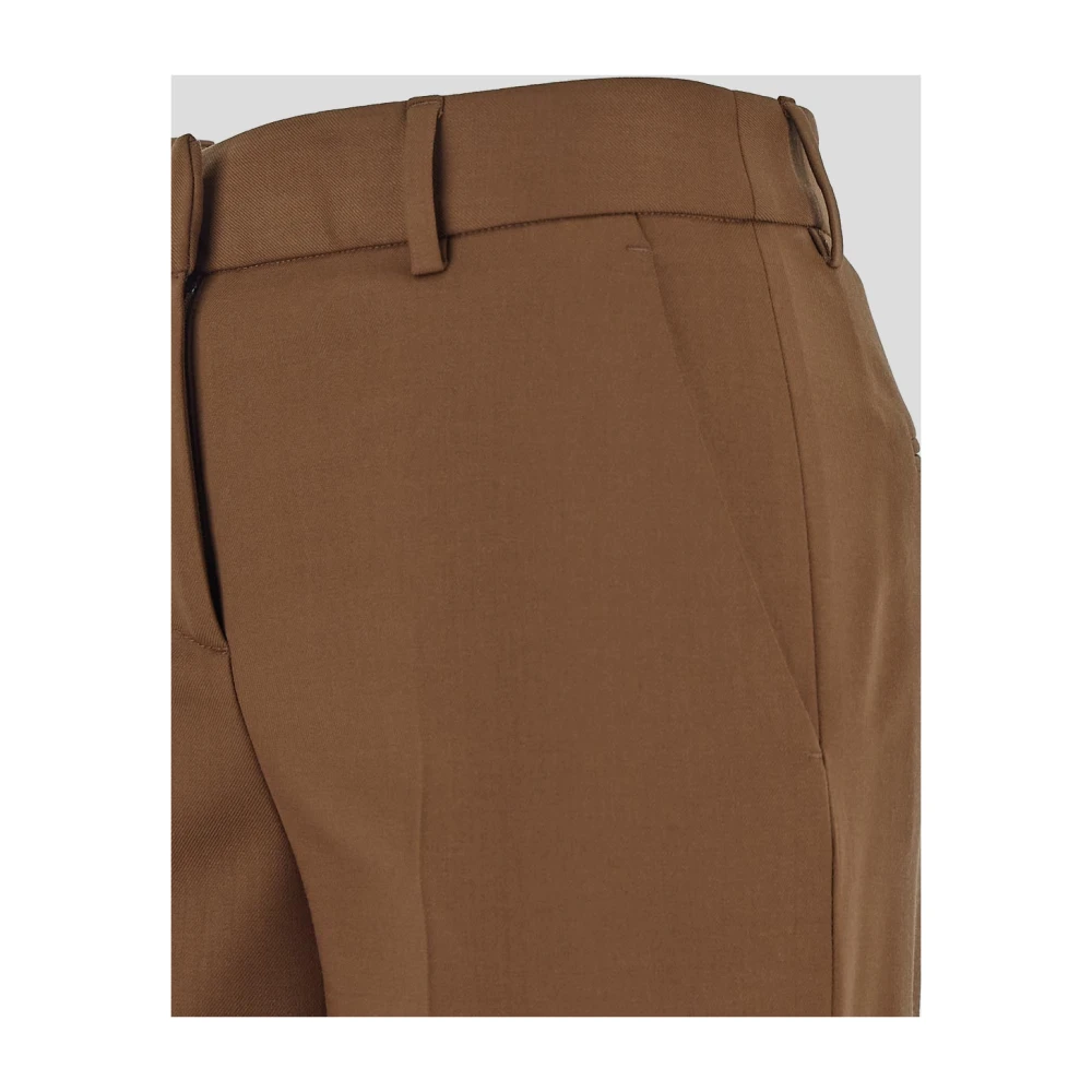Lardini Wollen Klassieke Broek Brown Dames