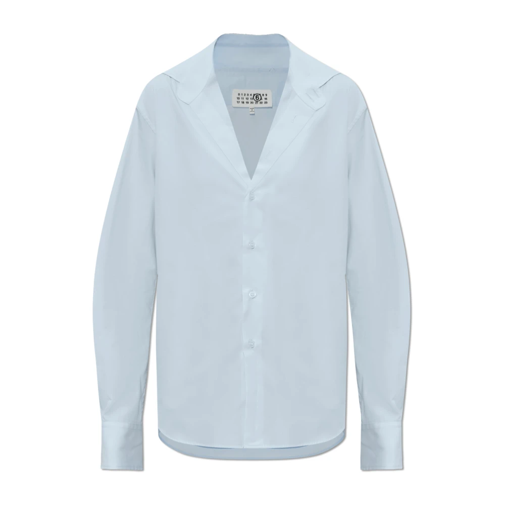 Mm6 Maison Margiela Donna Blu Camicette S, New,